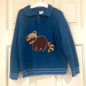 NWT gymboree night forest raccoon sweater 2t xmas